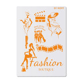 LADY FASHION STENCIL